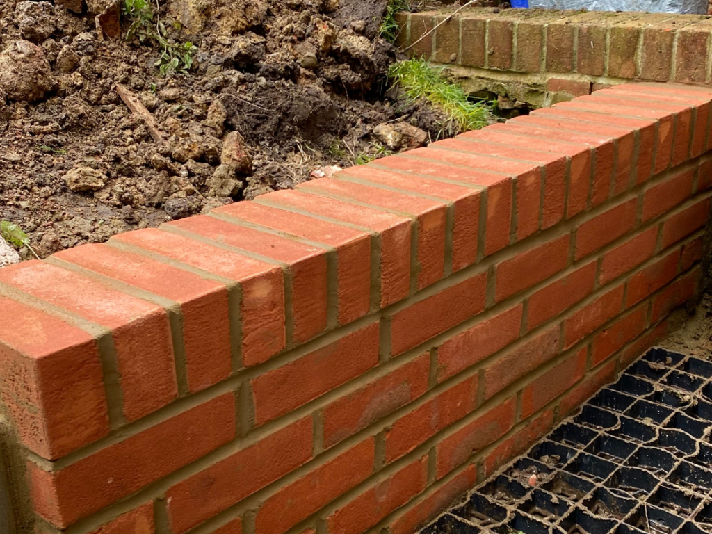PMW Builders - superb garden wall built in Hastings